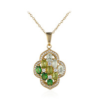 Collana in argento con Tsavorite