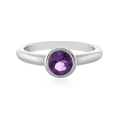 Anello in argento con Ametista Zambiana