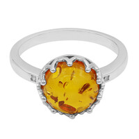 Anello in argento con Ambra
