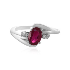 Anello in argento con Rubino del Madagascar