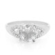 Anello placcato in platino con Goshenite