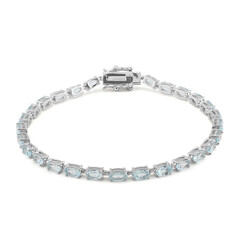 Bracciale in argento con Topazio Blu Cielo