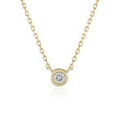 Collana in oro con Diamante Flawless (G) (de Melo)