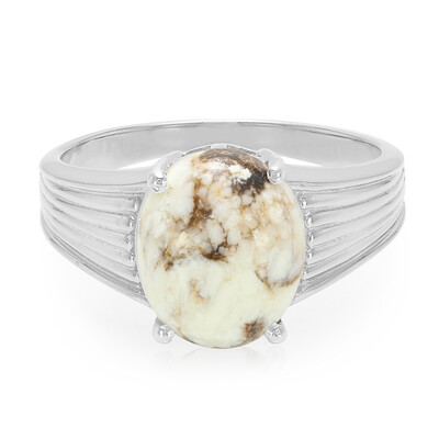 Anello da uomo in argento con Magnesite