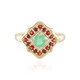 Anello in argento con Smeraldo Russo