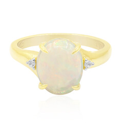 Anello in oro con Opale Bianco