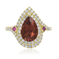 Anello in oro con Tormalina Neon del Congo (CIRARI)