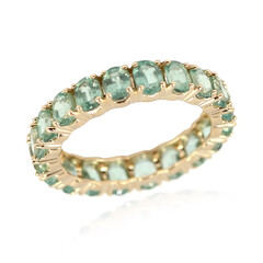 Anello in oro con Cianite Menta