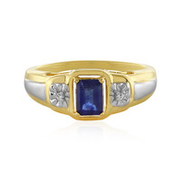 Anello in argento con Zaffiro Blu del Madagascar