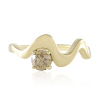 Anello in oro con Diamante Champagne I2 (de Melo)