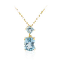 Collana in argento con Topazio Blu Cielo