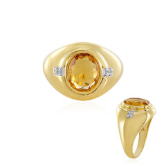Anello in argento con Citrino Madeira