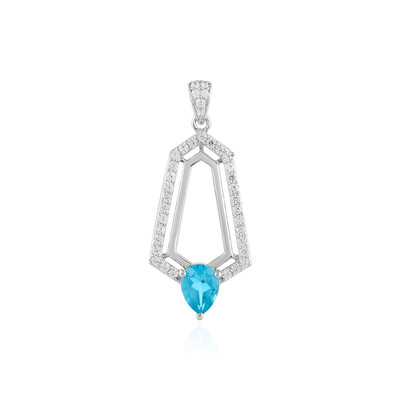 Ciondolo in argento con Topazio Paraiba