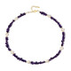 Collana in argento con Ametista Zambiana (Riya)