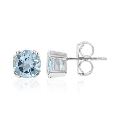 Orecchini in argento con Topazio Blu Cielo