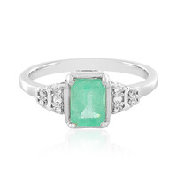 Anello in argento con Smeraldo Russo