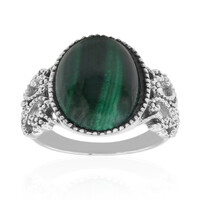 Anello in argento con Malachite (Art of Nature)
