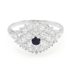 Anello in argento con Zaffiro Blu