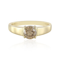 Anello in oro con Diamante Champagne I2 (de Melo)