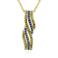 Collana in argento con Diamante Giallo PK