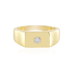 Anello in argento con Diamante Cioccolato I2