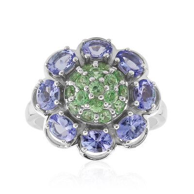 Anello in argento con Tanzanite
