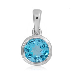 Ciondolo in argento con Topazio Blu Svizzero