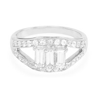Anello in argento con Zaffiro Bianco