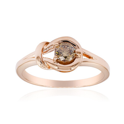 Anello in oro con Diamante Rose de France VS1 di Argyle (Annette)