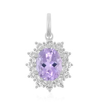 Ciondolo in argento con Ametista Rose de France