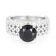 Anello in argento con Spinello Nero