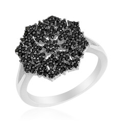 Anello in argento con Spinello Nero