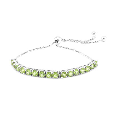 Bracciale in argento con Peridoto della Birmania