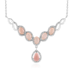 Collana in argento con Opale Rosa di Machu Picchu