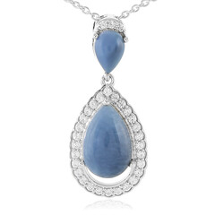 Collana in argento con Opale Blu