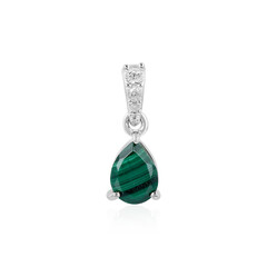 Ciondolo in argento con Malachite