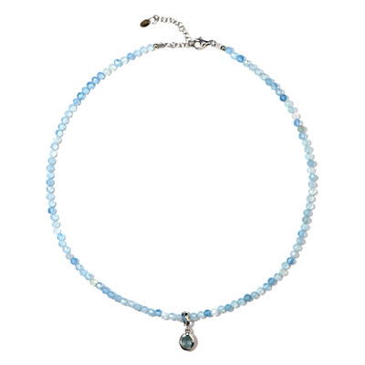 Collana in argento con Acquamarina
