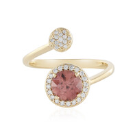 Anello in oro con Zircone Rosa (AMAYANI)