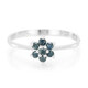 Anello placcato in platino con Diamante Fancy