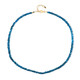Collana in argento con Apatite Blu Neon