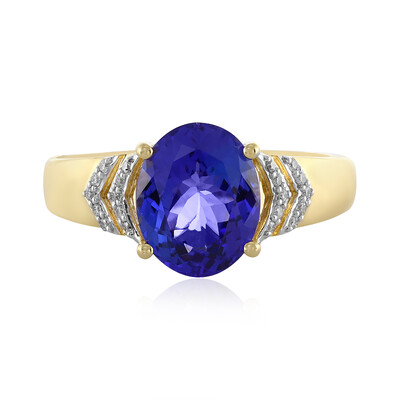 Anello in oro con Tanzanite AAA (AMAYANI)