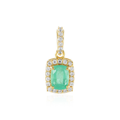 Ciondolo in argento con Smeraldo Russo