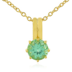 Collana in argento con Apatite Verde Neon