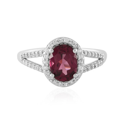 Anello in argento con Granato Malawi