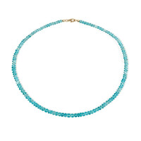 Collana in oro con Apatite Blu