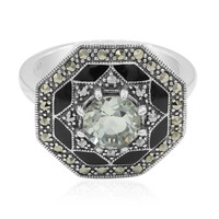 Anello in argento con Ametista Verde