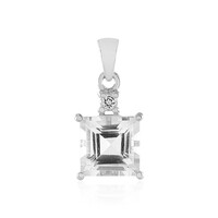 Ciondolo in argento con Quarzo Bianco