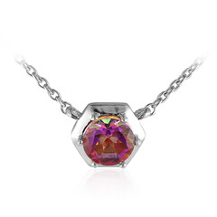 Collana in argento con Topazio Mistico Crepuscolo
