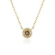 Collana in oro con Diamante Champagne I2 (de Melo)