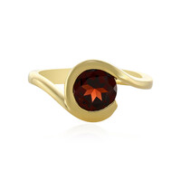 Anello in argento con Granato Mozambico